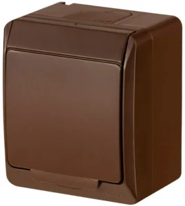 ROZETE HERMES 0324-06 IP44 BRŪNA