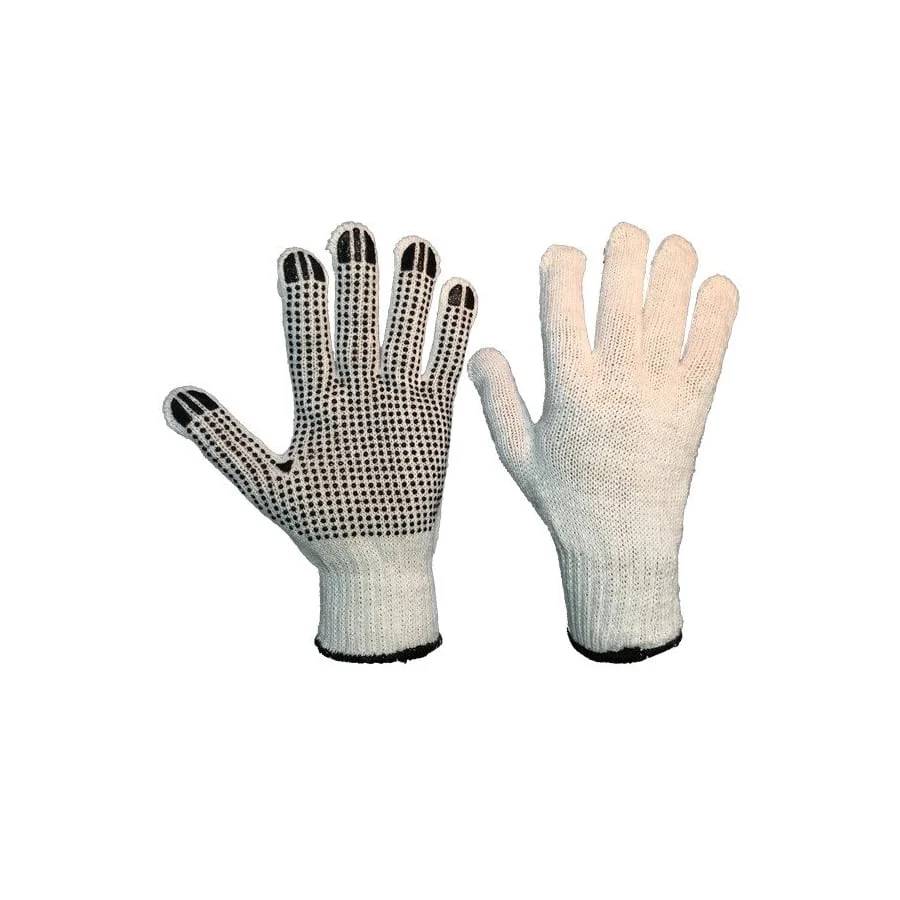 KNITTED GLOVES WITH DOTTING.SINGLE.GB62 SIZE9
