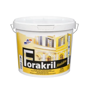 КРАСКА ДЛЯ ФАСАДОВ FORAKRIL A 5.2KG/3.6L