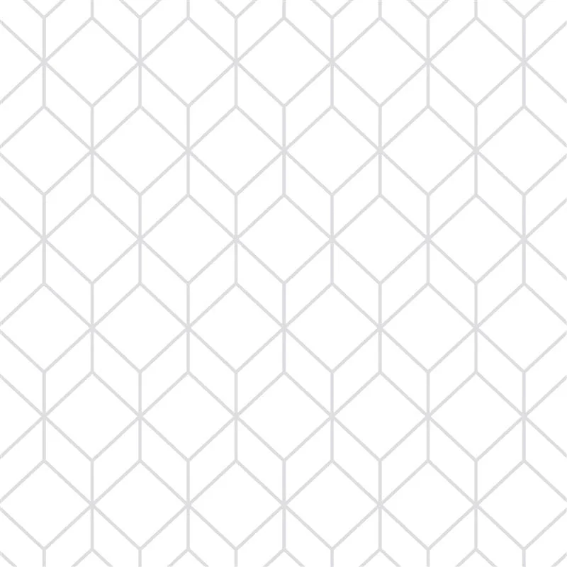 VINYL WALLPAPER 104121 WHITE GRAY GEOMETRIC.