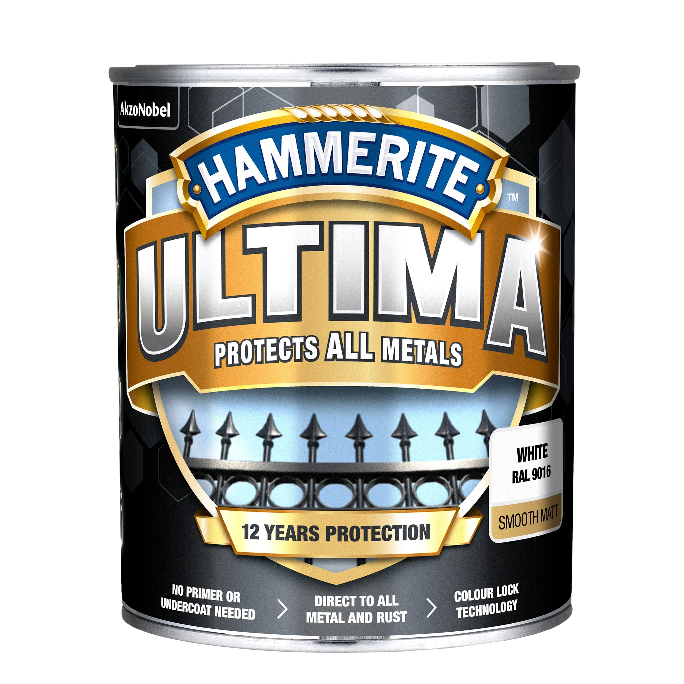 KRĀSA METALUI ULTIMA MATT BALTA 0.7L