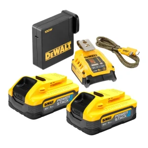 DeWALT Komplekts lādētājs USB + 2x5Ah PS