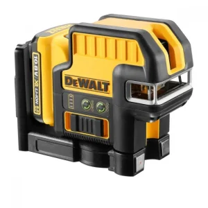 DeWALT XR Li-Ion 5 punktu krustlīniju lāzeris- stars zaļš