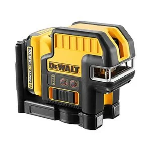 DeWALT XR Li-Ion 5 punktu krustlīniju lāzeris- stars sarkans