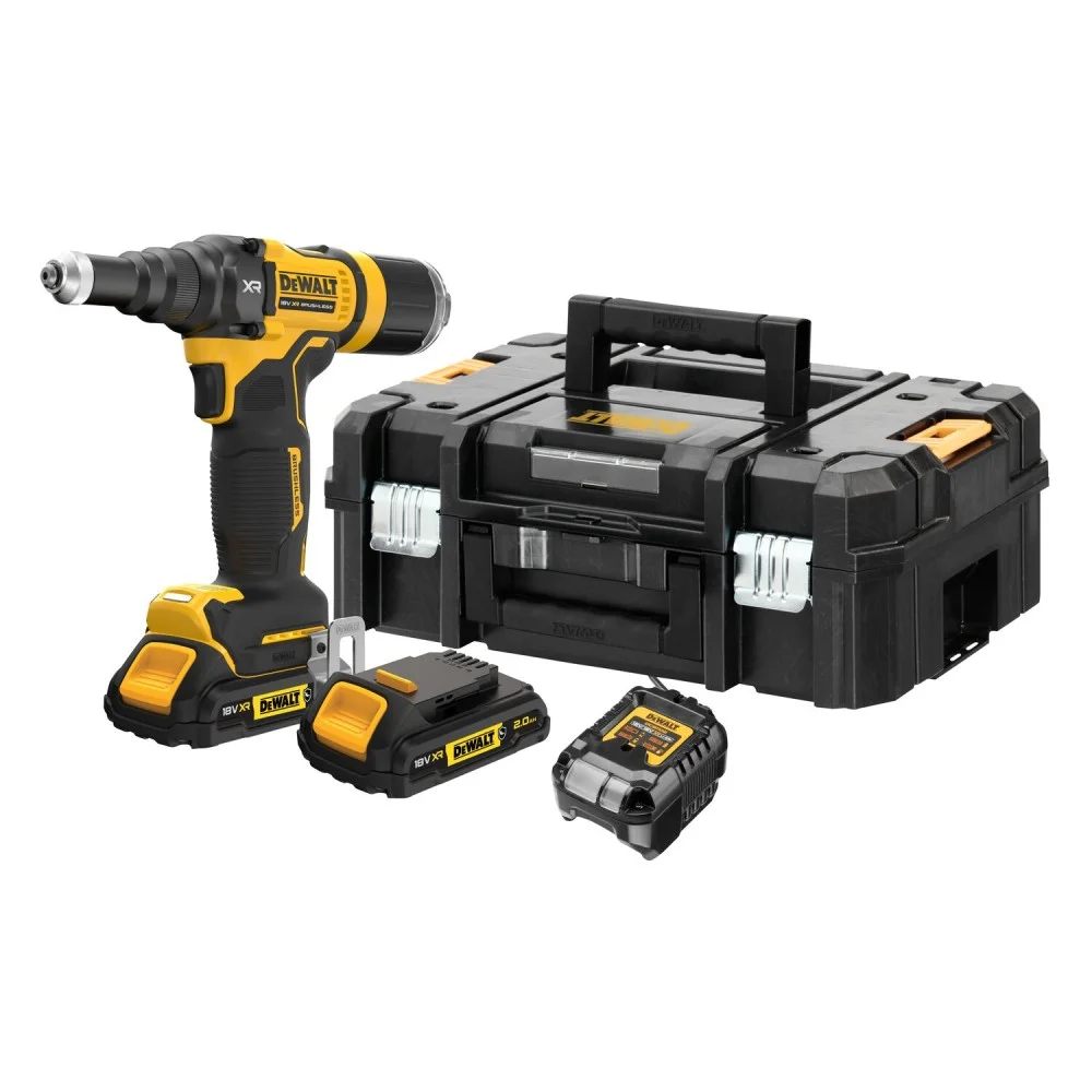DeWALT Riveting Gun 4.8mm 18V 2x2Ah TSTAK