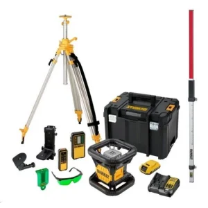 DEWALT 18V rotējošais lāzera līmeņrādis - zaļš