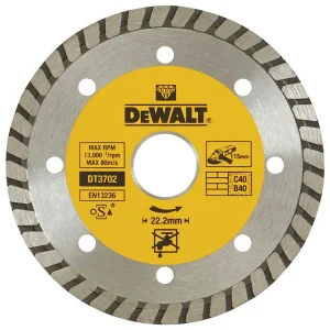 Диска для резки алмазов DeWALT TURBO, d115 мм