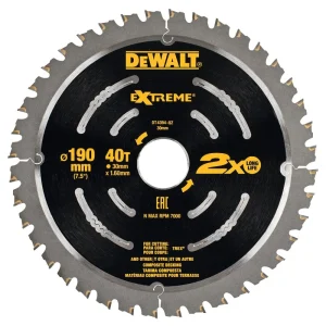 DeWALT Пила 190X30mm CompDeck 40T