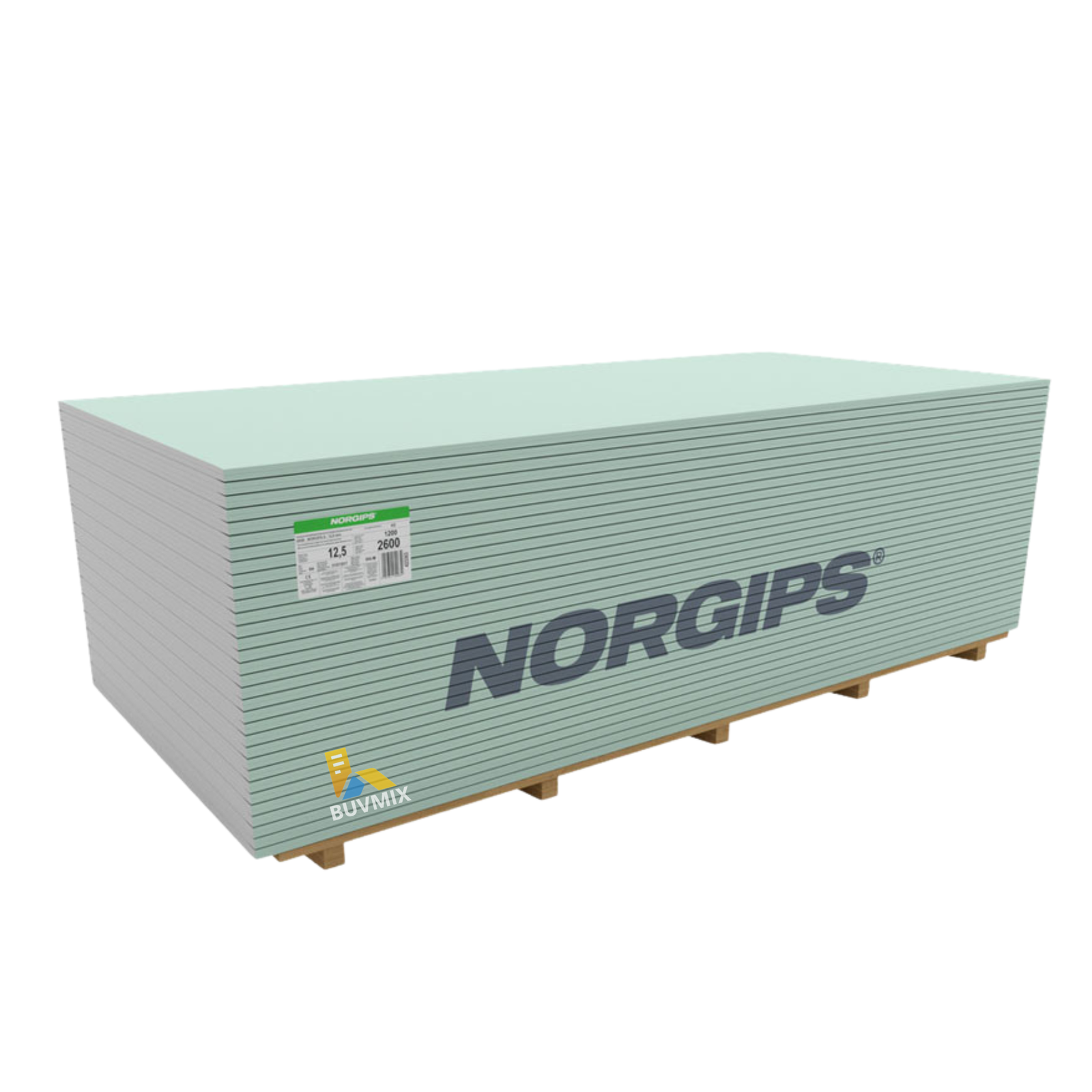 Norgips S (GKBI) влагостойкий гипсокартон (гипсокартон)
