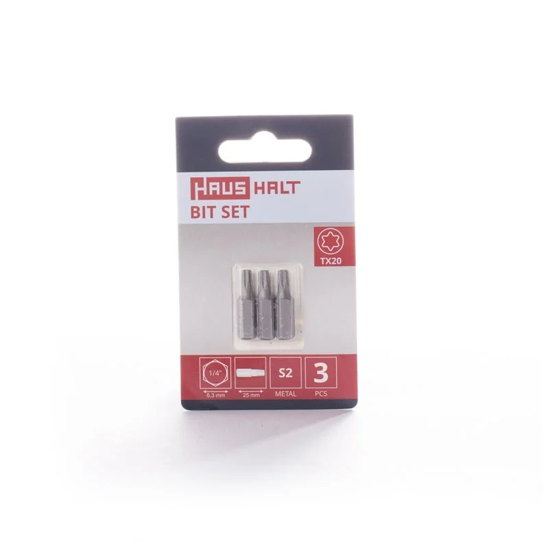 SCREWDRIVER TIP TX20X25MM 3PCS