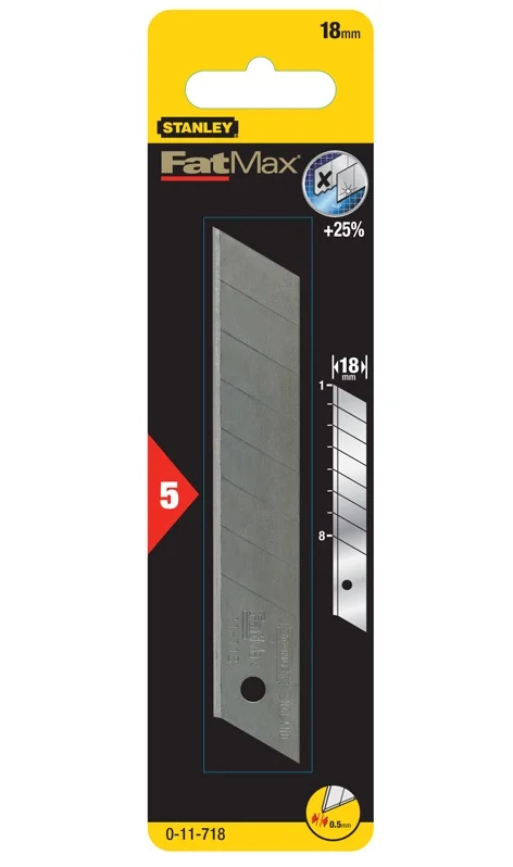 BREAKABLE BLADES 18MM 5 PCS 0-11-718