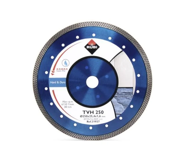 DIAMOND DISC SUPERPRO 250/25.4MM TVH DRY