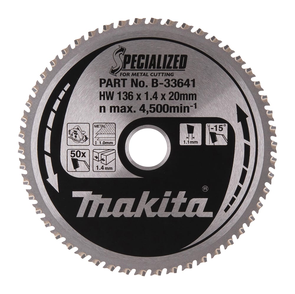 METAL CUTTING DISC B-21973 136X20X1.4MM