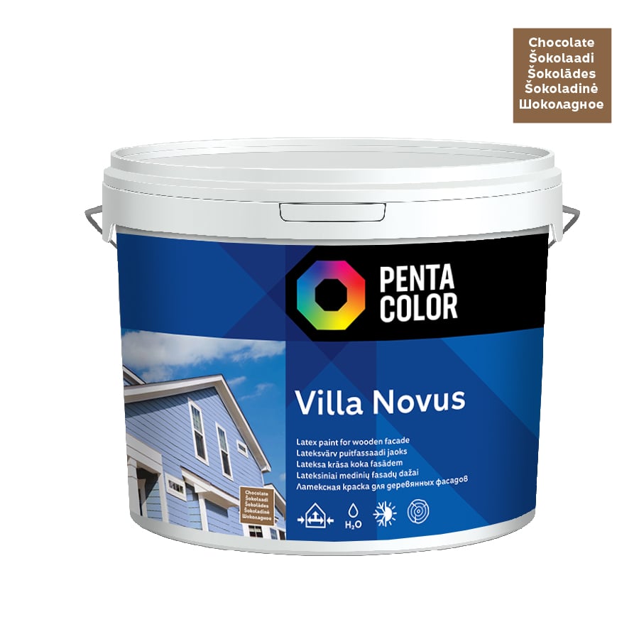 KRĀSA FASĀD VILLA NOVUS ŠOKOLĀDES KR 10L