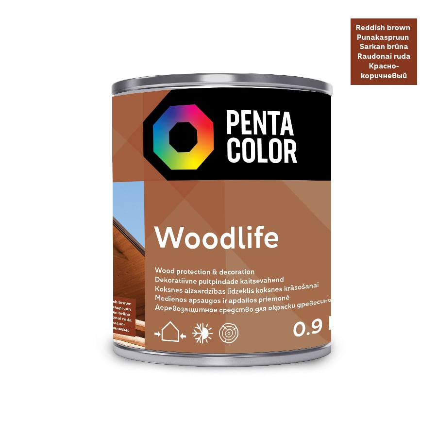 IMPREGN WOODLIFE SARKANĪGI BRŪNS 0,9L