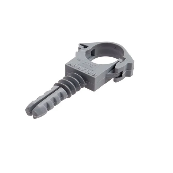 HOLDER PIPE PLASTIC D20 M8 10PCS