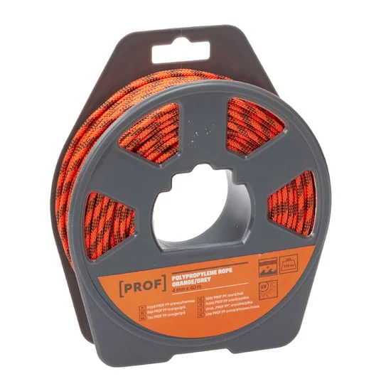 ROPE PROF PP ORANGE/GREY 4MMX40M