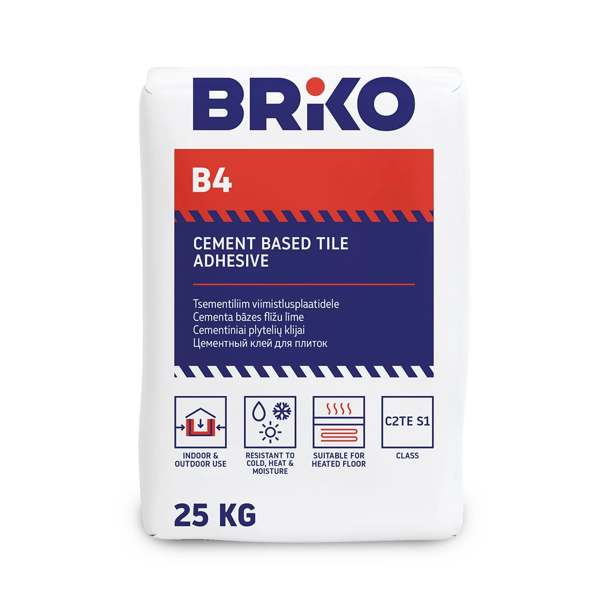 GLUE TILES VERY FLEXIBLE BRIKO B4 25KG