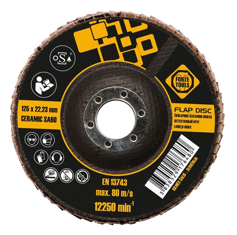 ДИСК ШЛИФОВАЛЬНЫЙ 125X22,23MM FORTE TOOLS