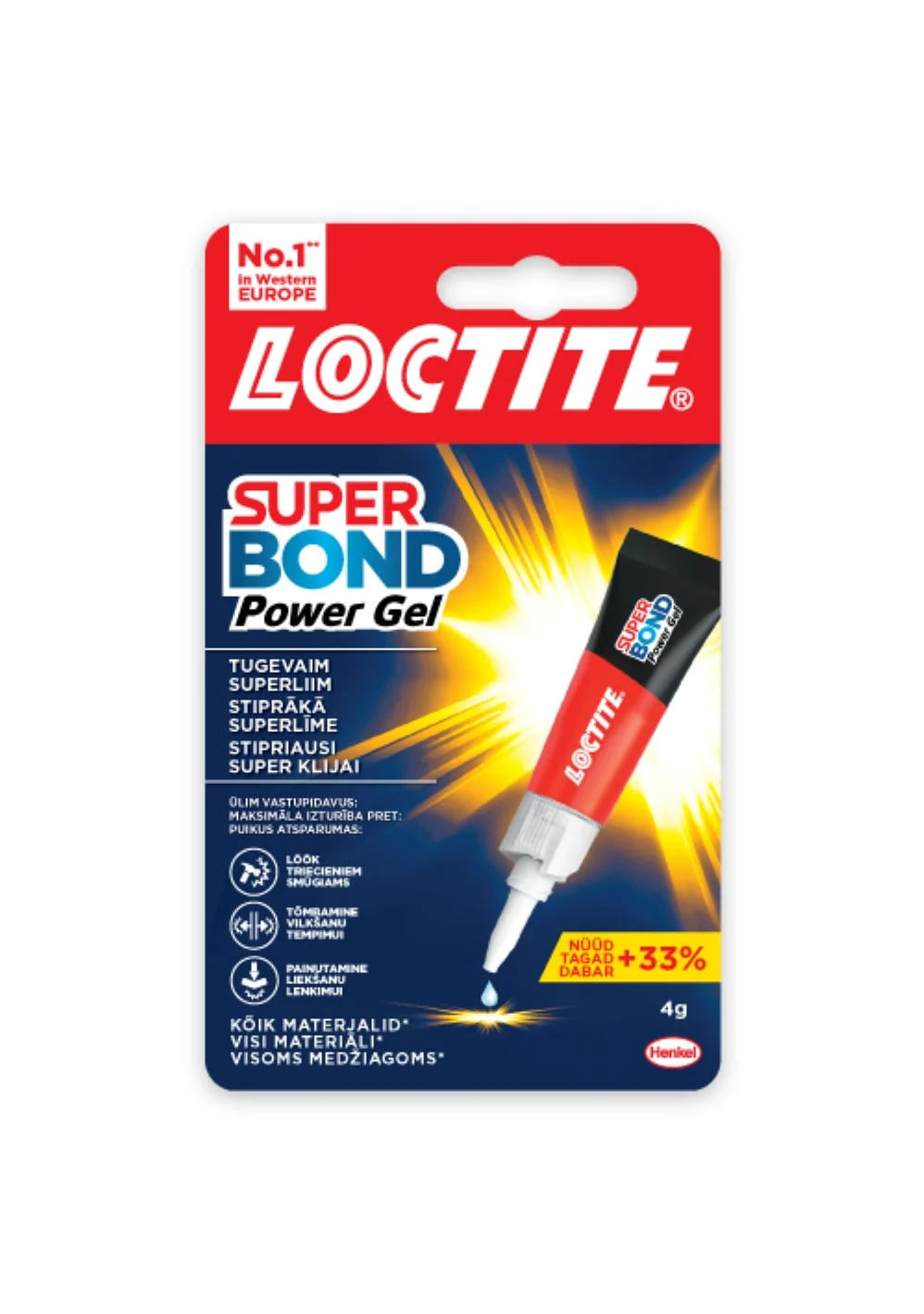 КЛЕЙ SUPER BOND POWER GEL 4G