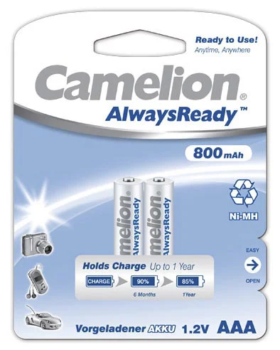 BATTERIES CHARGER CAMELION AAA 800MAH B2