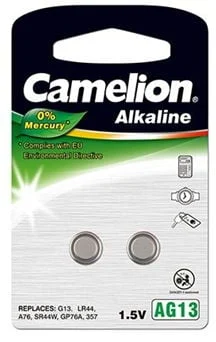 CAMELION LR44 ALK1.5V B2 BATTERIES