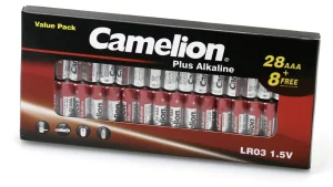 BATERIJAS CAMELION PLUS AAA B36(28+8)ALK