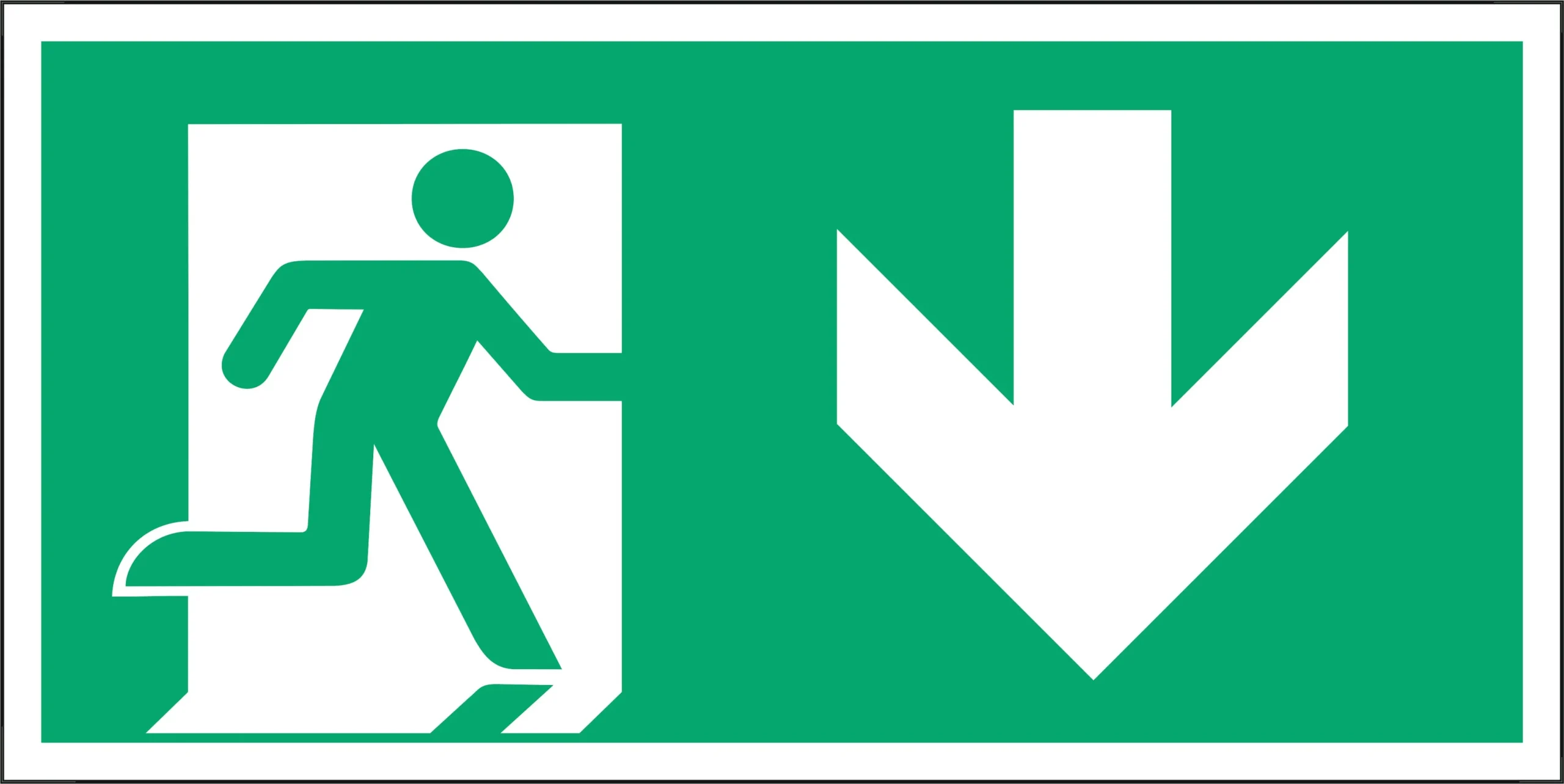LABEL DOWNWARD ARROW 20X10 LUTL20