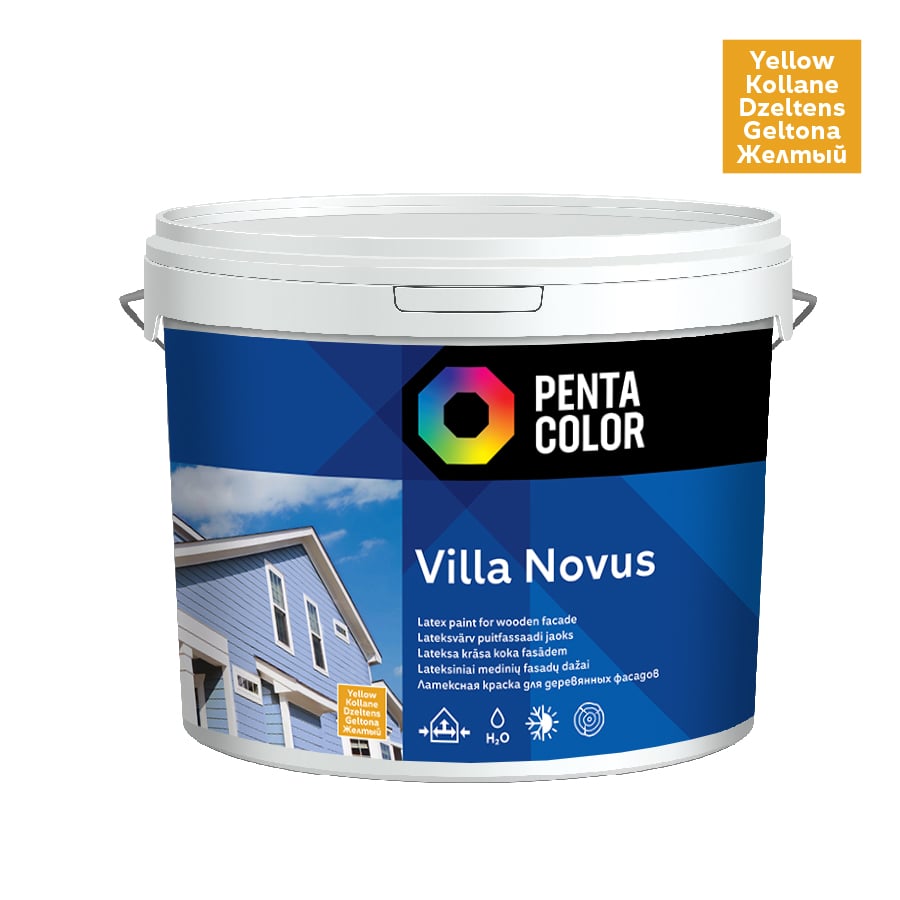 FASĀDES KRĀSA VILLA NOVUS DZELTENĀ 5L
