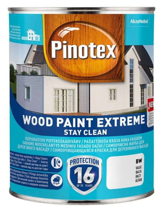 KRĀSA PINOTEX WOODPAINT EXTREME BW 1L