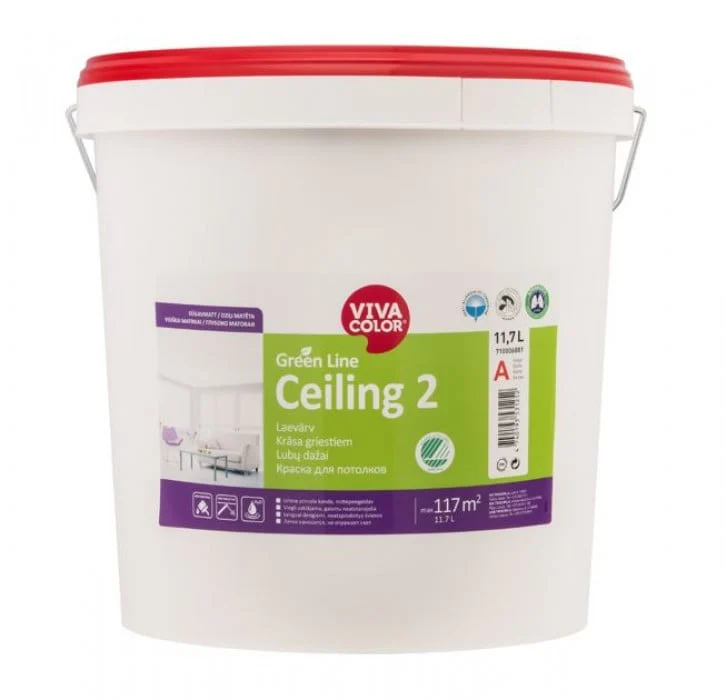 КРАСКА GREEN LINE CEILING 2 A 18L