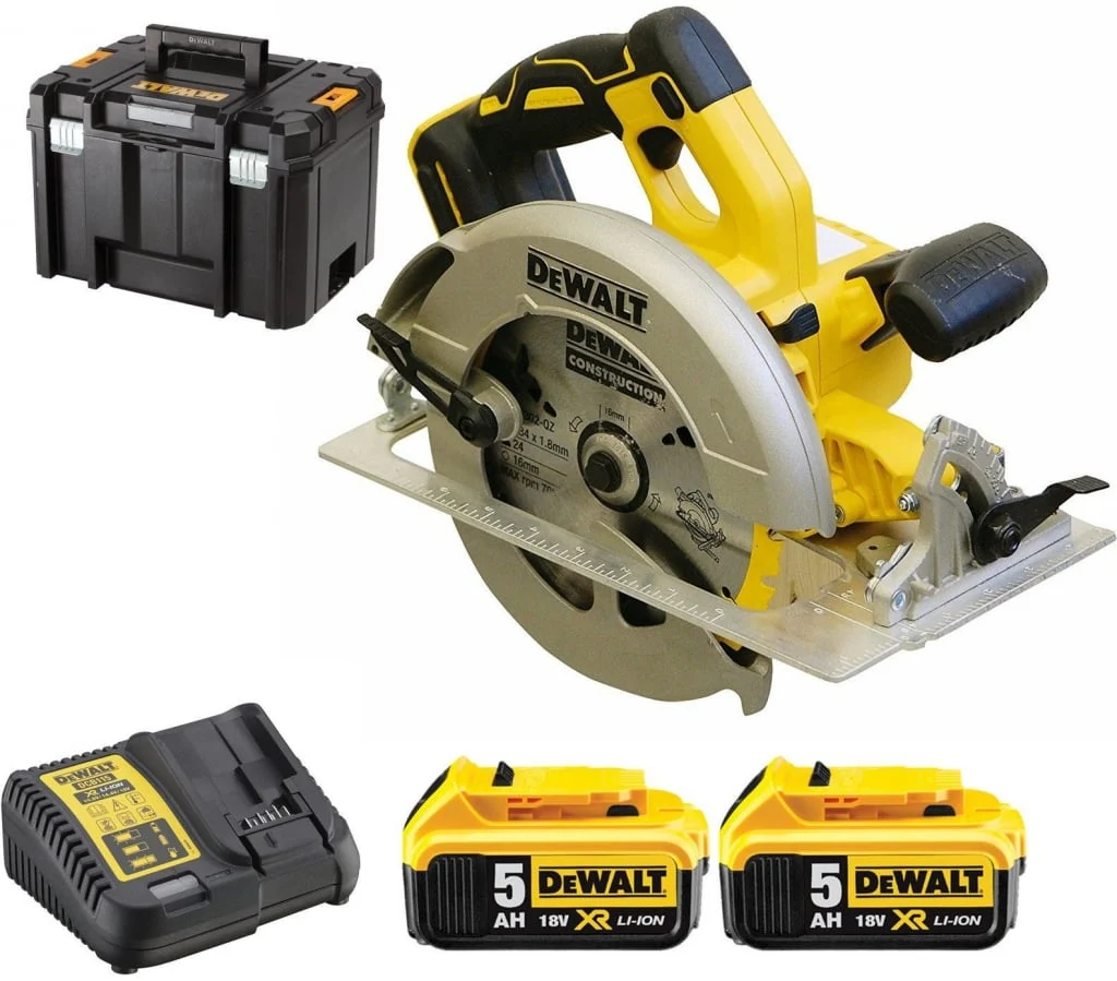 CORDLESS CIRCULAR SAW AK.DEWALT DCS570P2-QW 18V 2X5A