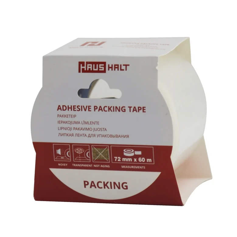 ADHESIVE TAPE PACK. HAUSHALT 72MM60M TRANSPARENT