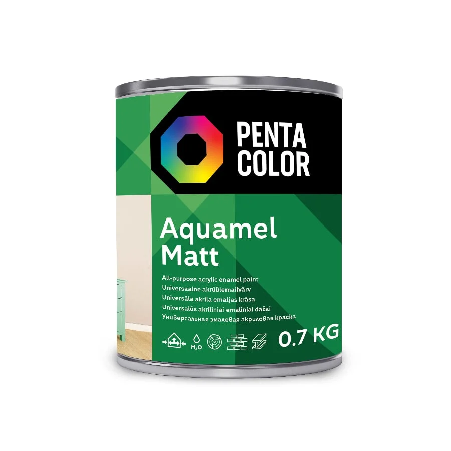 KRĀSA AQUAMEL BALTI 0.7KG 0100 MAT