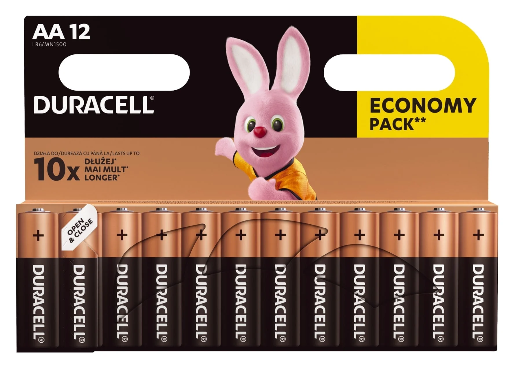 DURACELL AA LR06 BATTERIES 12PCS