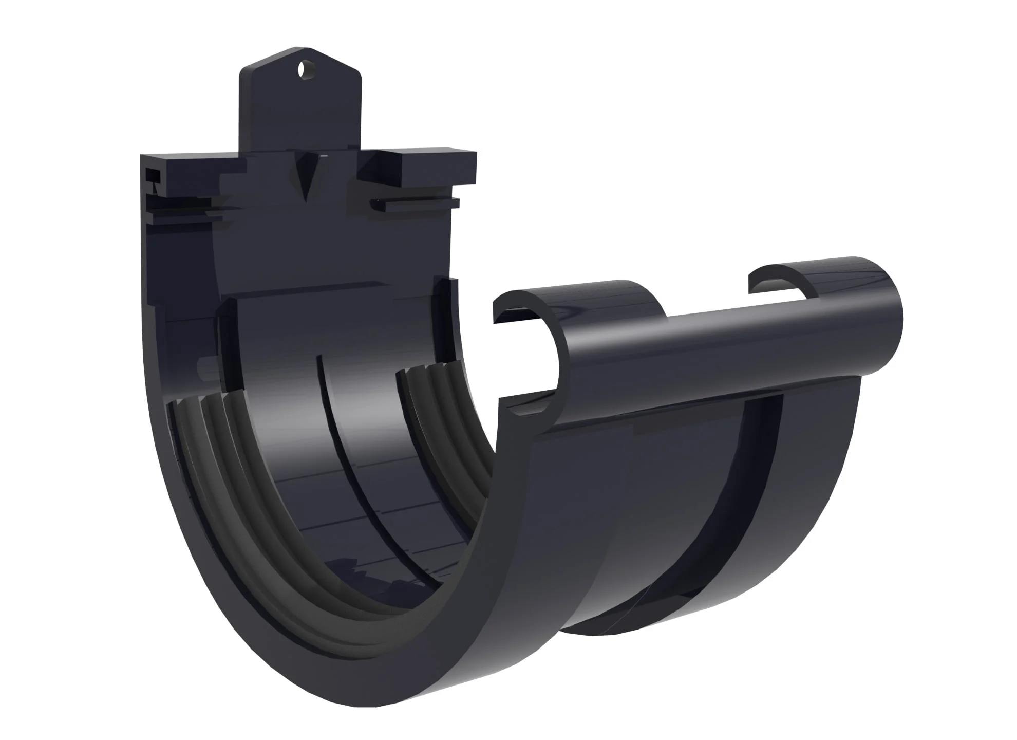 СОЕДИНЕНИЕ ТРУБЫ PVC SCALA 125MM GRAF.