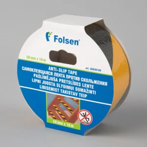 LĪML. FOLSEN PRETSL.MELNI/DZELT. 5CMX10M