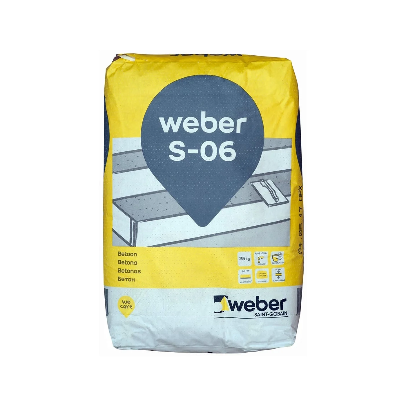 РЕМОНТНАЯ СМЕСЬ WEBER S06 25КГ