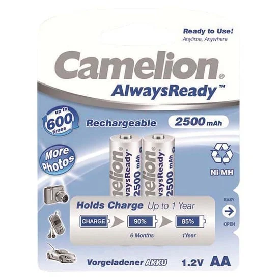 АККУМУЛЯТОРЫ CAMELION AA 2500MAH B2