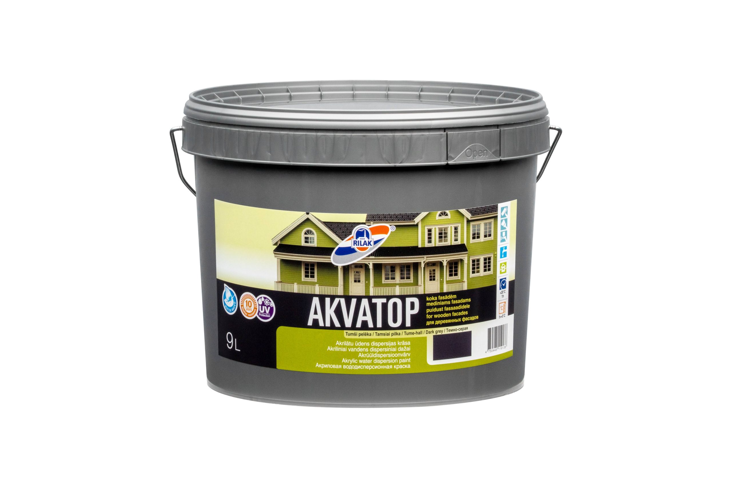 KRĀSA AKVATOP TUMŠI PELĒKA 9L