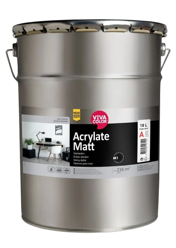WALL PAINT ACRYLATE MATT A 18L