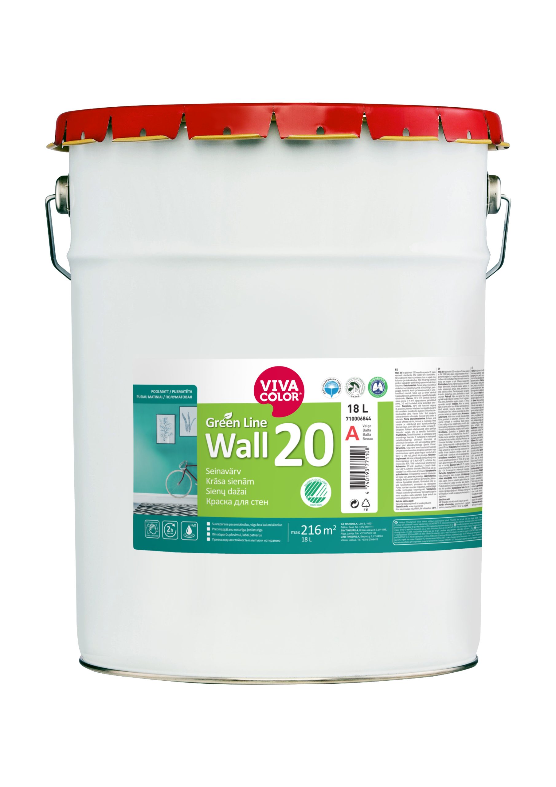 COLOR GREEN LINE WALL 20 A 18L