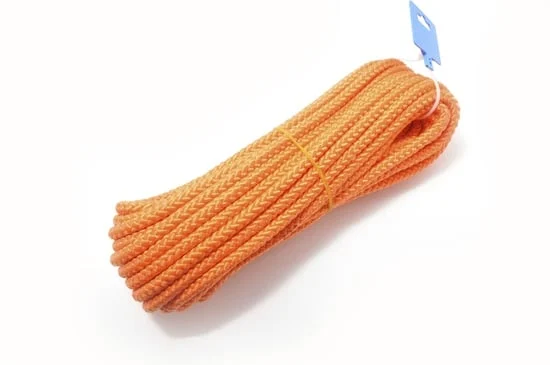 POLYETHYLENE ROPE, 3MM BRAIDED, ORANGE, 135M