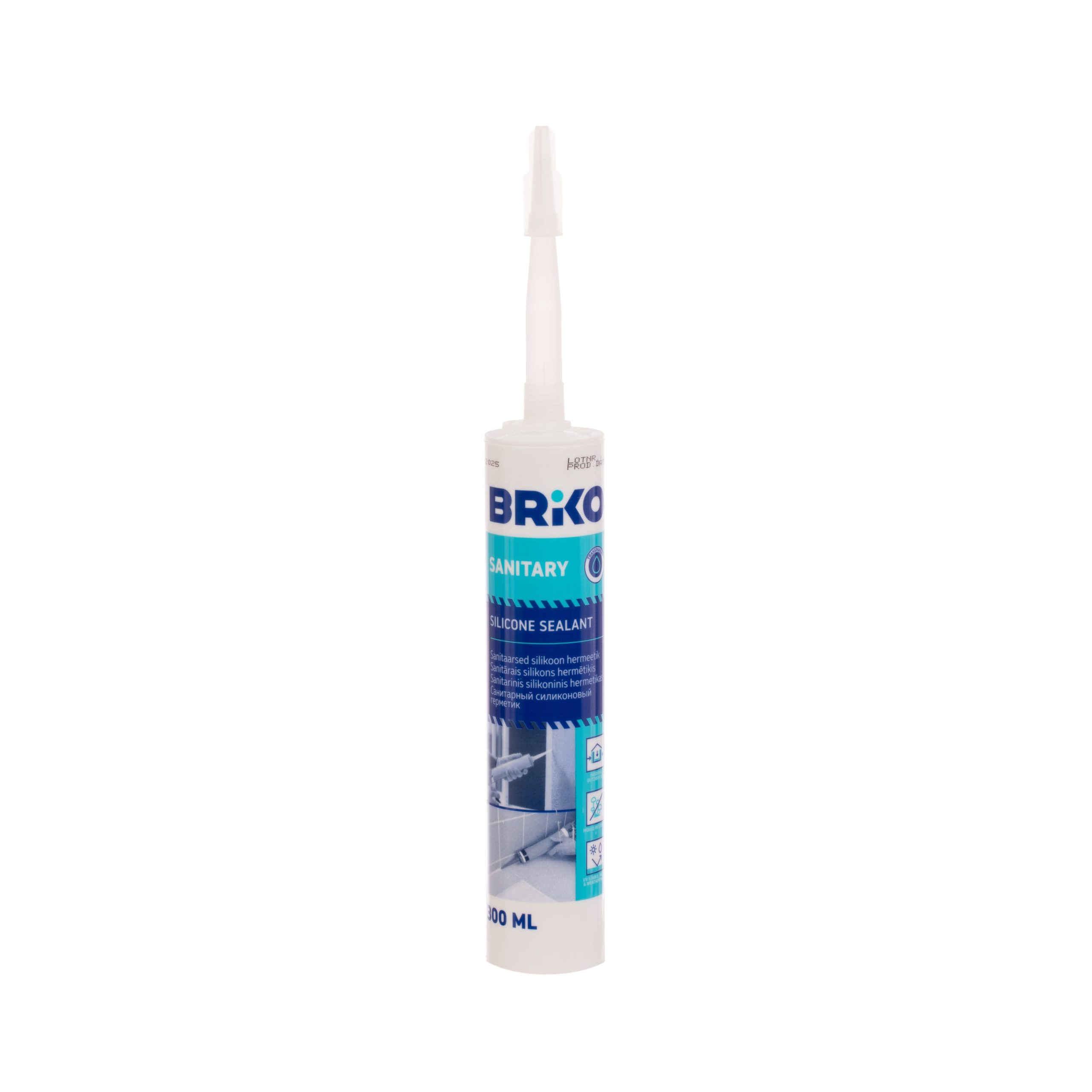 BRIKO SANITARY SEALER 300ML CLEAR