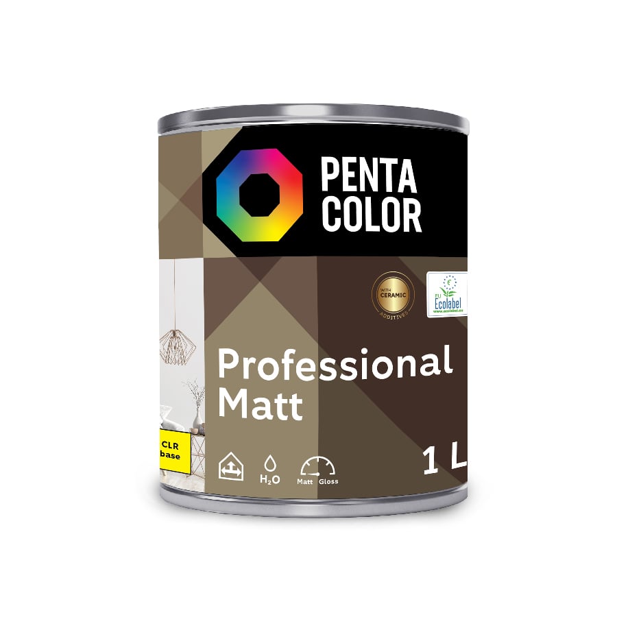 KRĀSA PROFESSIONAL MAT CLR BĀZE 1 L