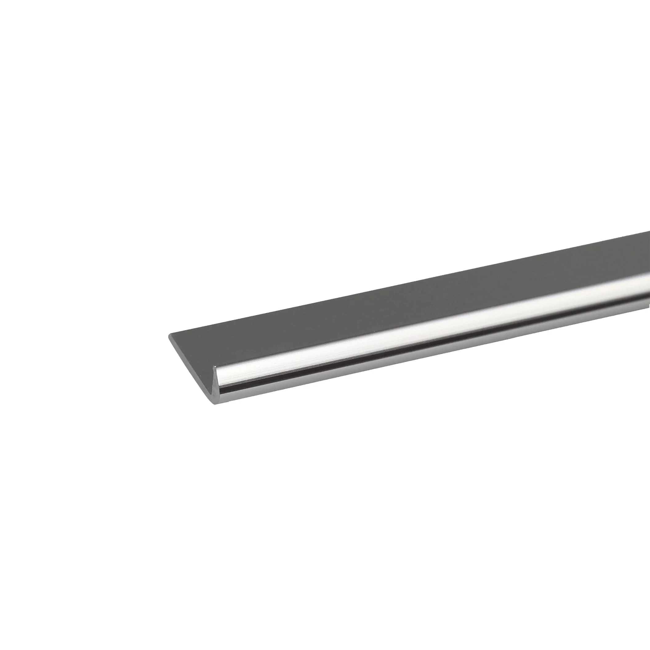 PROFILE J ALUMINUM CHROME 1000X18MM