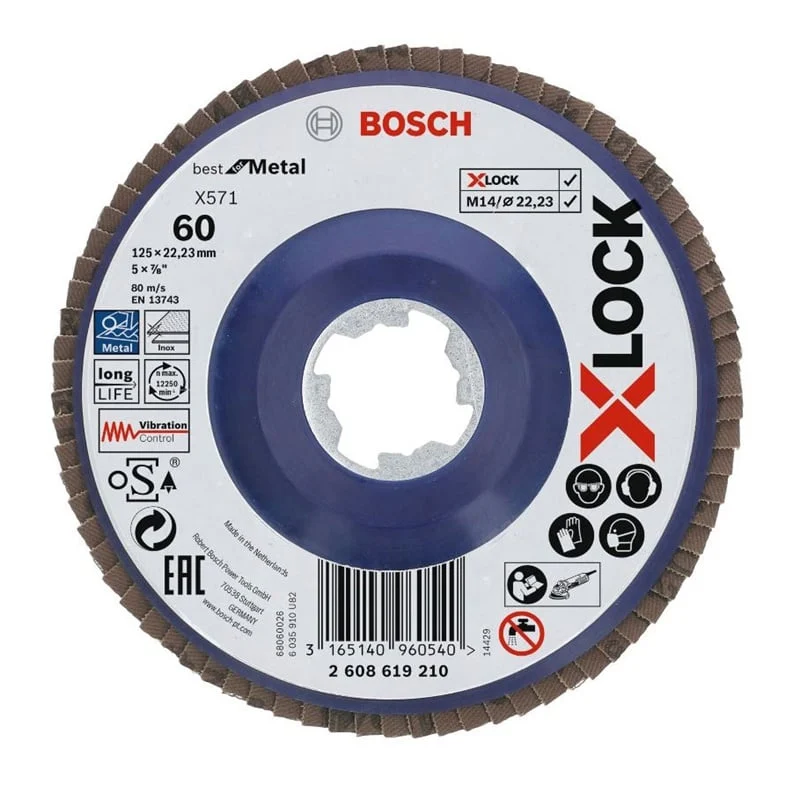 ДИСКИ ЦВЕТОЧНЫЕ 125MM 60 BOSCH X-LOCK