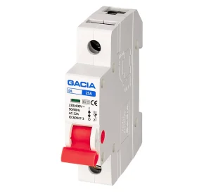 MODULĀRAIS SLĒDZIS DL-125 1P 25A