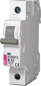 AUTOMĀTISKAIS SLĒDZIS ETIMAT10 C20A 1P