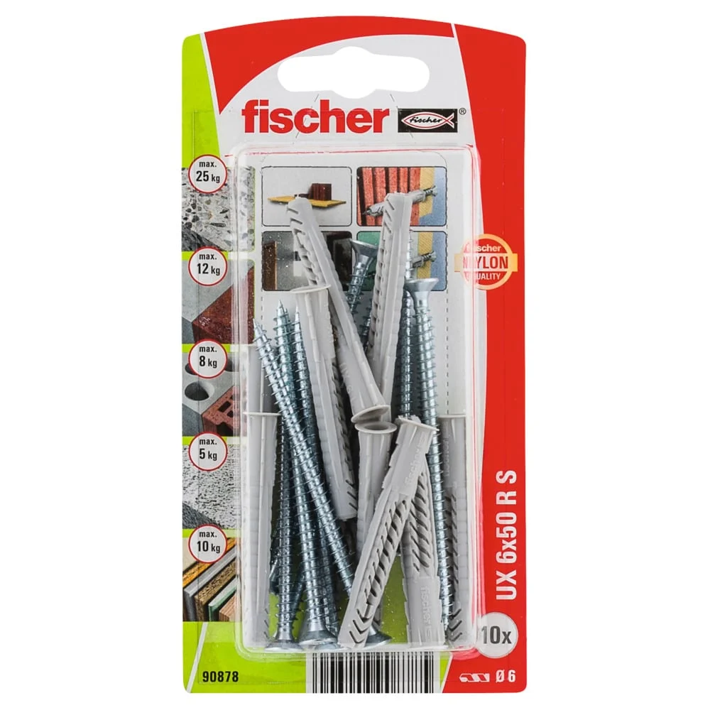 DOWEL UX6X50 R S BL 10 PCS